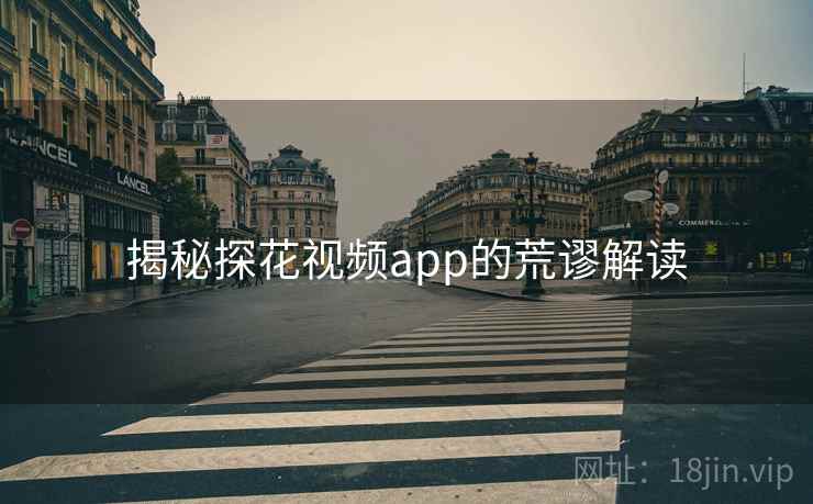 揭秘探花视频app的荒谬解读  第2张 揭秘探花视频app的荒谬解读  第2张