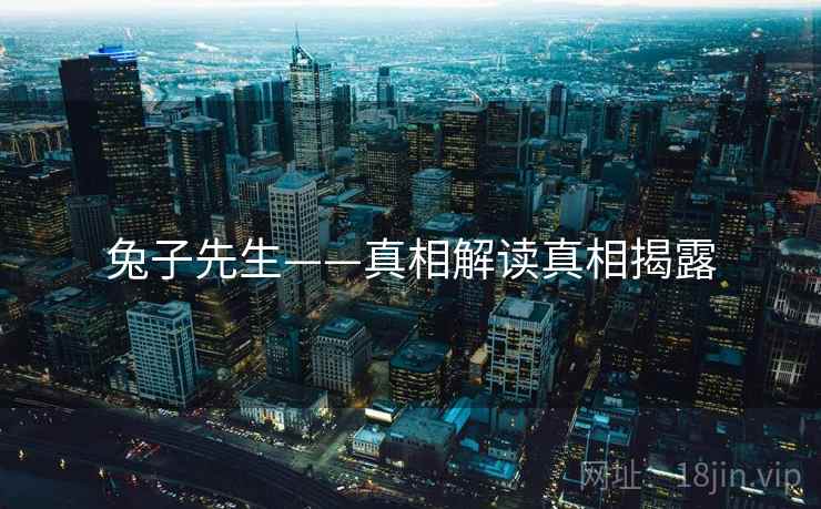 兔子先生——真相解读真相揭露  第2张 兔子先生——真相解读真相揭露  第2张