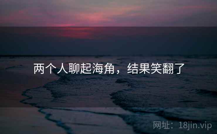 两个人聊起海角，结果笑翻了