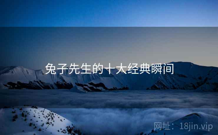 兔子先生的十大经典瞬间  第1张 兔子先生的十大经典瞬间  第1张