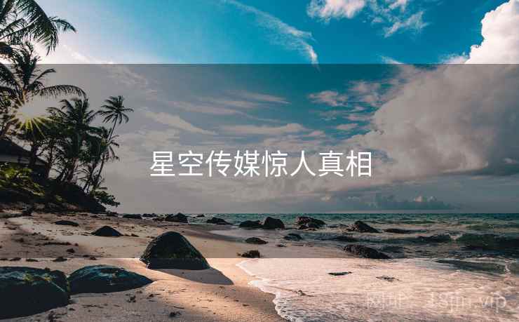 星空传媒惊人真相
