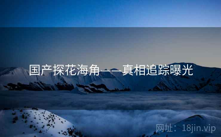国产探花海角——真相追踪曝光