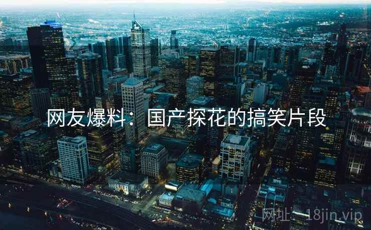 网友爆料:国产探花的搞笑片段